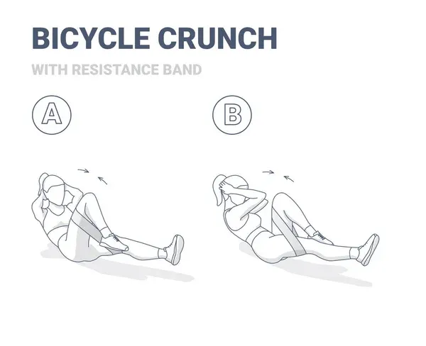 BICYCLE CRUNCHES WOMEN