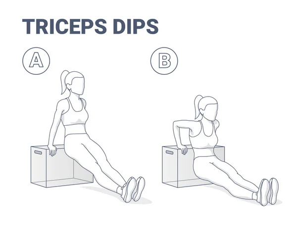 triceps dips women exercise